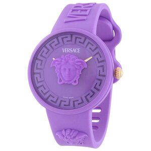 FX04401B NWT Versace Fashion Ladies Quartz Silicone Authentic Watch